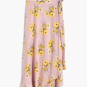 Madewell Floral Wrap Skirt